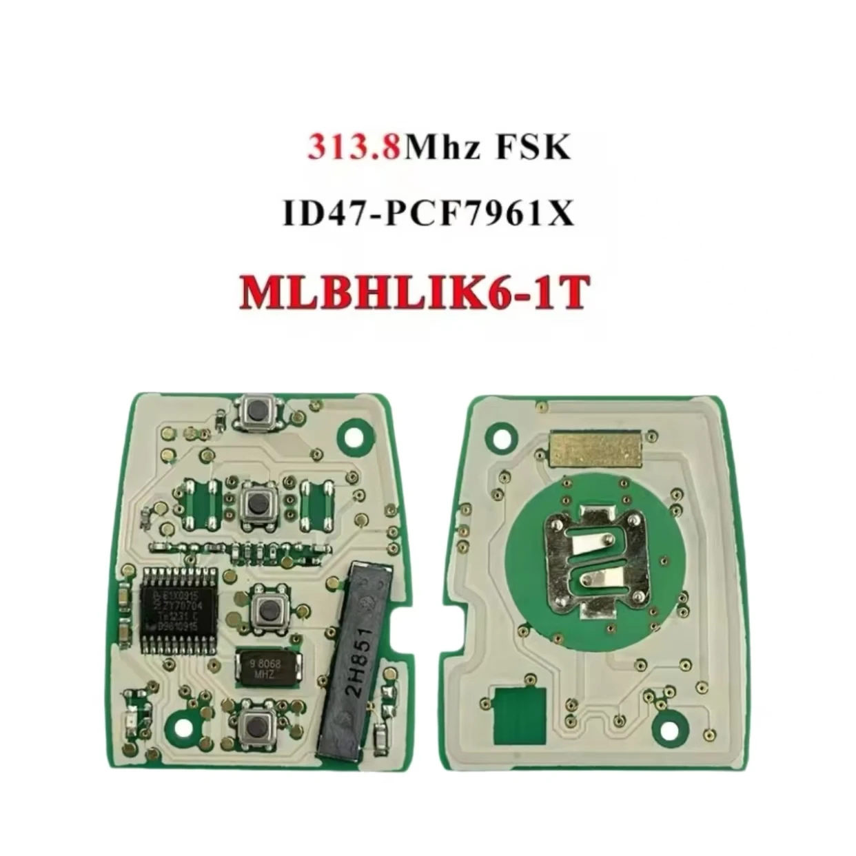 Jingxin Car Key PCB circuit board ID47/7961 Chip Remote Key Fob For Honda 2013-2015 CRV 2013-2017 Accord Civic Fit MLBHLIK6-1TA