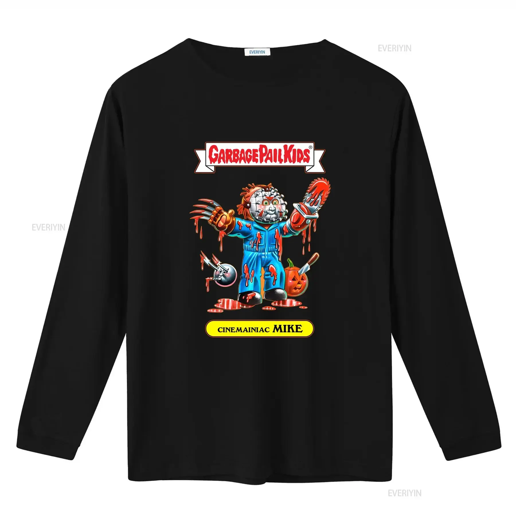 Garbage Pail Kids Trading Cards Cinemaniac Mike Cool T Shirt vintage Washed Stretched homme streetwear graphic Casual Slightly - view 3