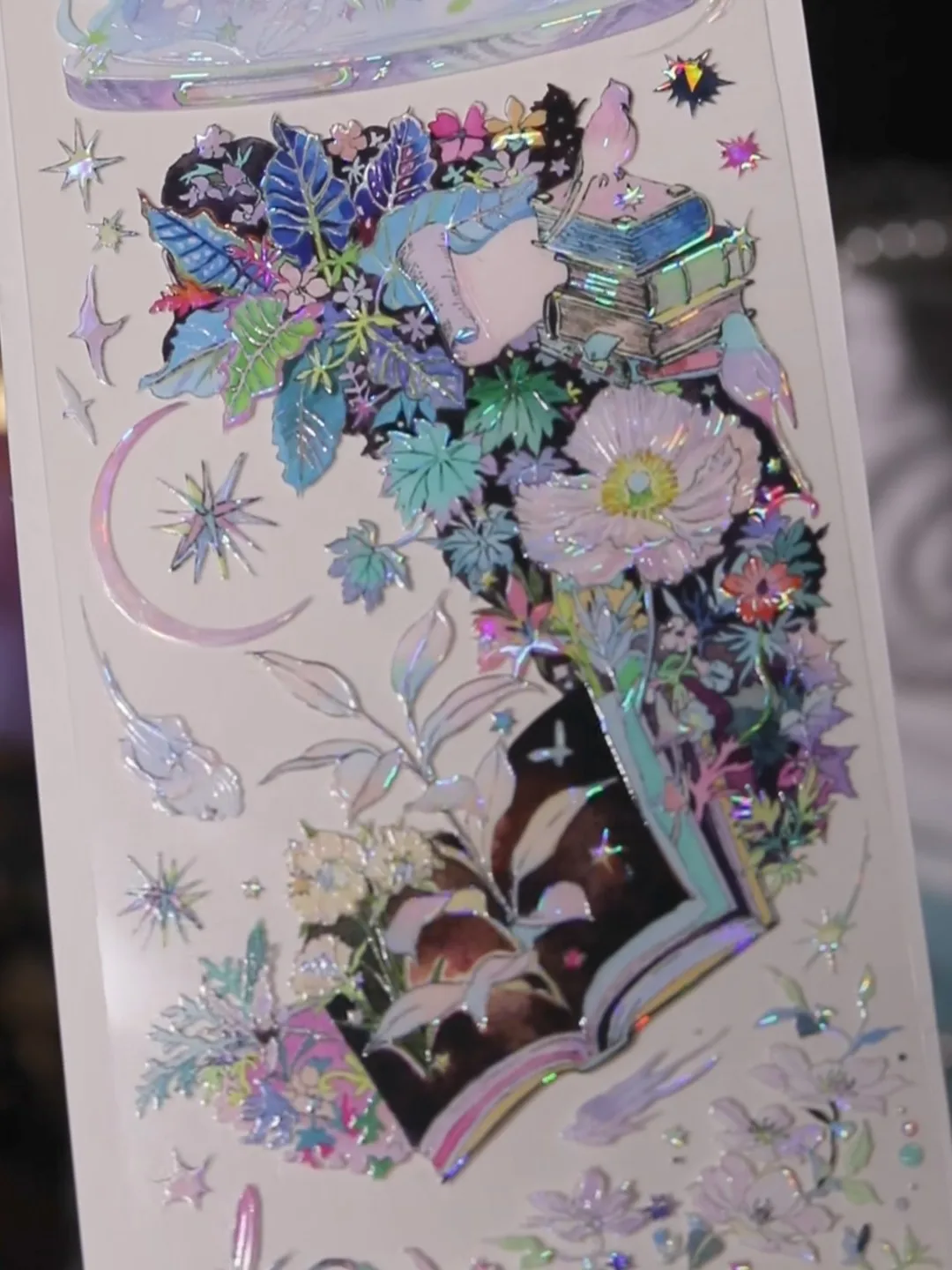 

5м полурулон XX Studiojournal Moon Ripple Shell Shiny Tape Pink Flower Bar Chi Gu Mei