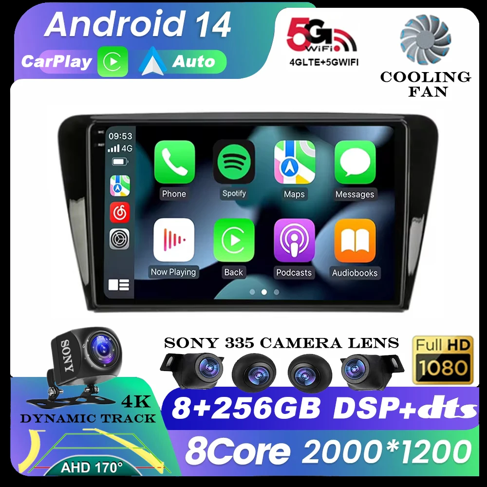 

Android 14 Car Radio For Volkswagen SKODA Octavia 3 A7 2013 - 2018 Multimedia Video Player Stereo Navigation GPS Split Screen 4G