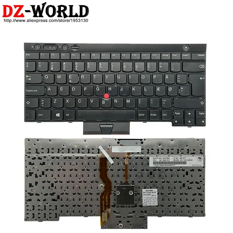 DK duński SE szwedzki FI fiński klawiatura dla Lenovo Thinkpad T430 S T530 W530 X230 i L430 L530 laptopa 04X1341 04X1210 04X1324