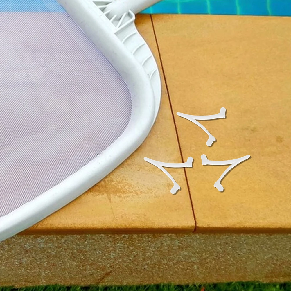 

20pcs Pool V V Clips Clips Clamps Plastic Hanger Skimmer Pole Pool Cleaning Pole Attachments Replacement Durable Versatile