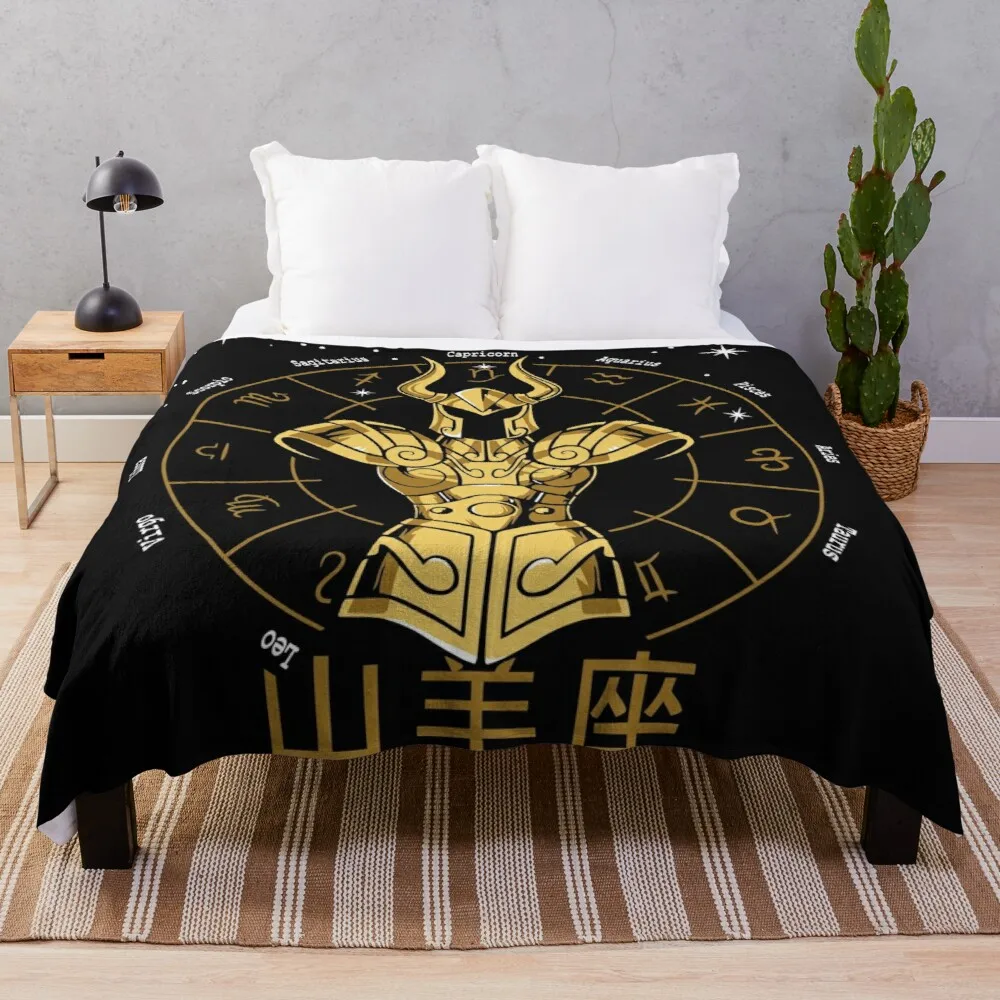 

CAPRICORN CLOTH - SHURA GOLD CLOTH SAINT SEIYA Throw Blanket Beach Blanket