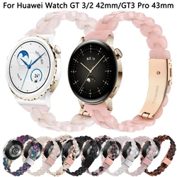 20mm Resin Strap For Huawei Watch GT 3 2 GT3 GT2 42mm Smart Watch Band For Huawei GT3 Pro 43mm Magic 2 42mm Bracelet Watchtband