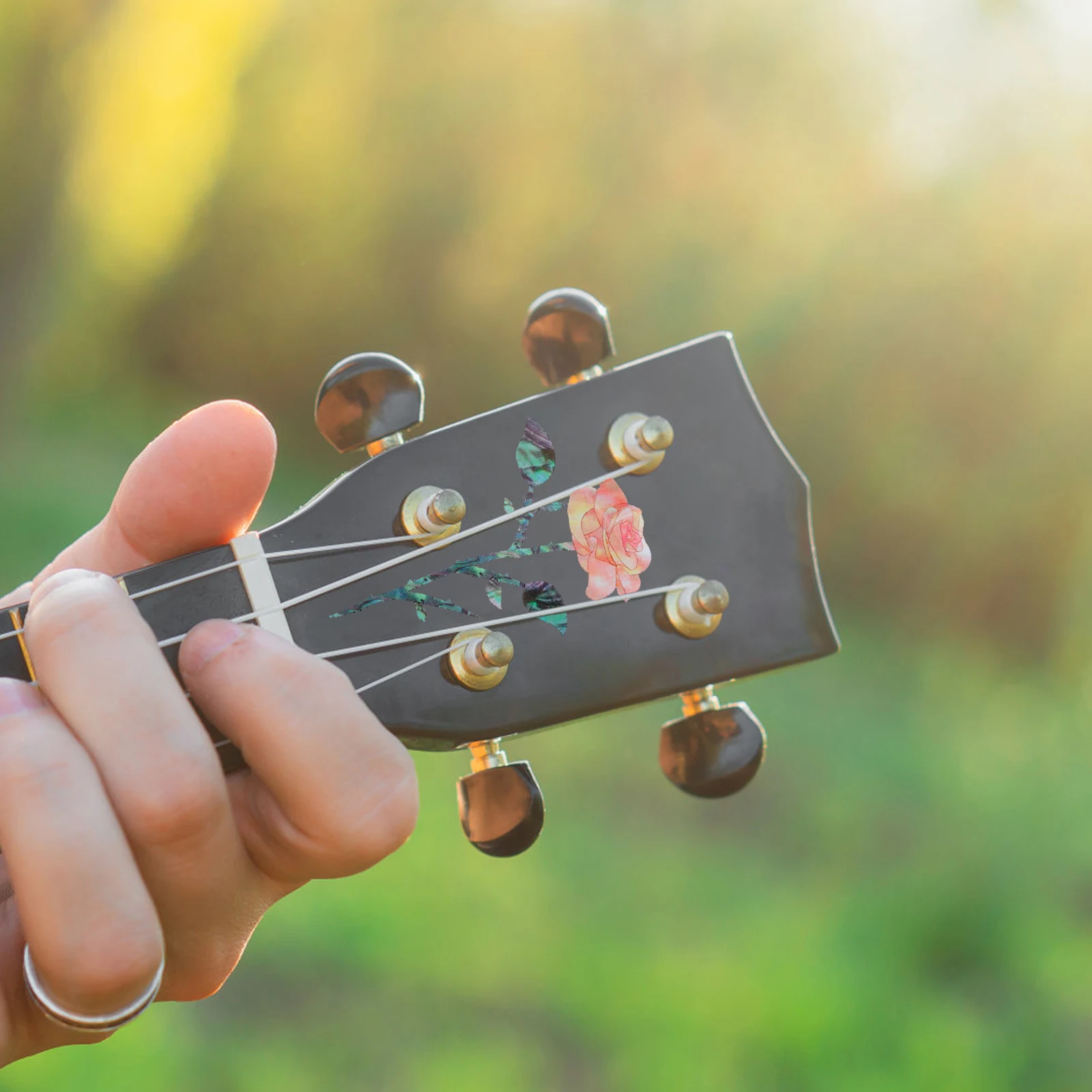 Precyzyjnie Drukowane Naklejki na Gitarę Mocna Przyczepność Motywy Zwierzęce Naklejki do Gitary Elektrycznej Akustycznej Basowej DIY Ulepszenie Estetyczne