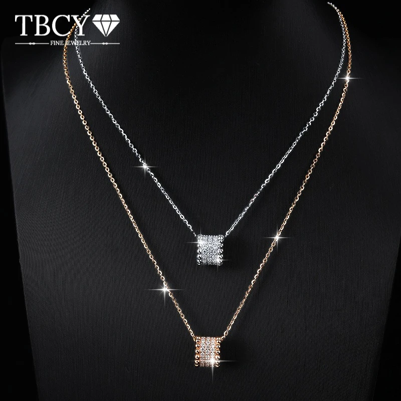 

TBCYD D Color Moissanite Ball-shaped Pendant Necklace For Men S925 Silver Shiny Diamond Hip Hop Neck Chain Party Fashion Jewelry