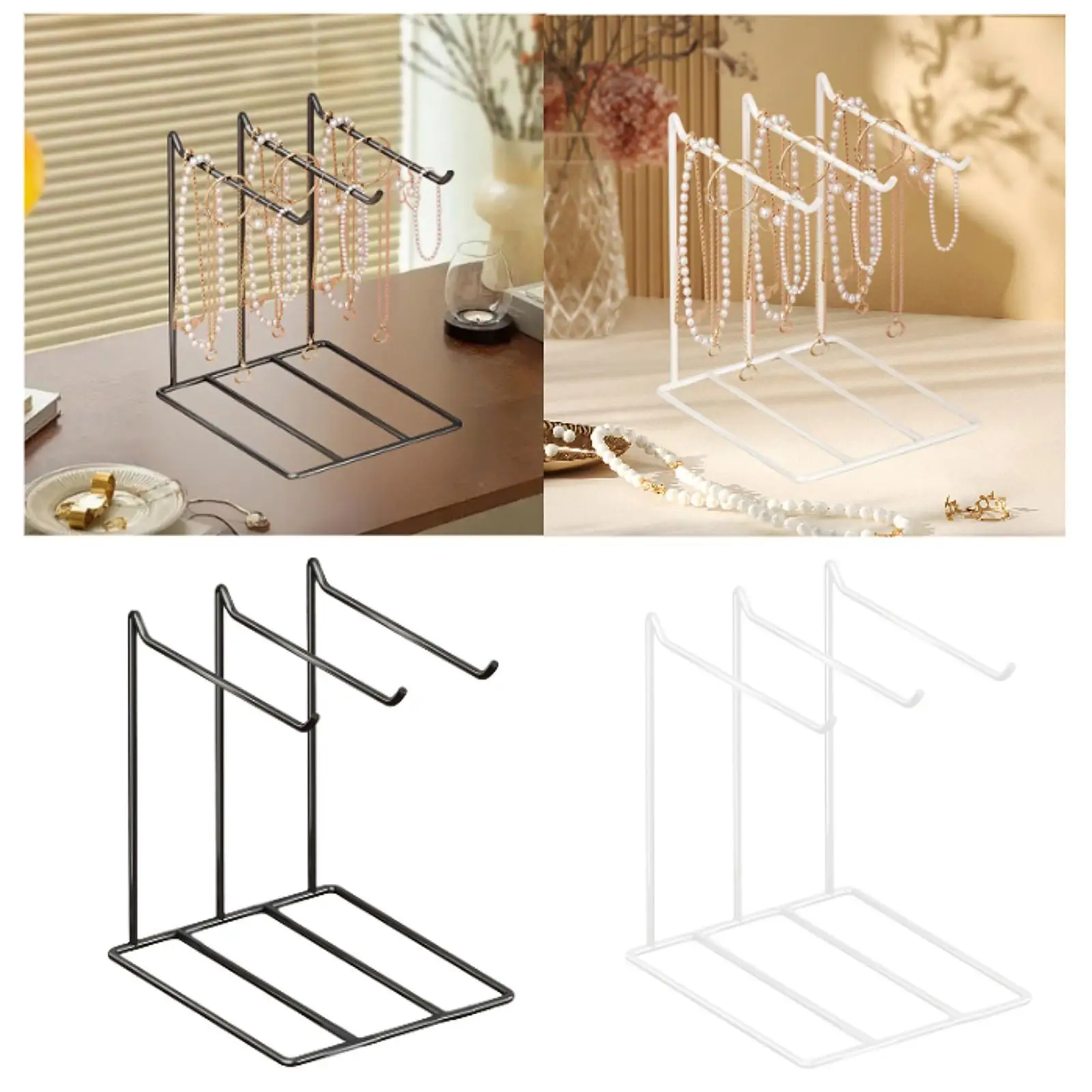 

Jewelry Organizer Decorative Necklaces Hanging Rack for Trinkets Rings