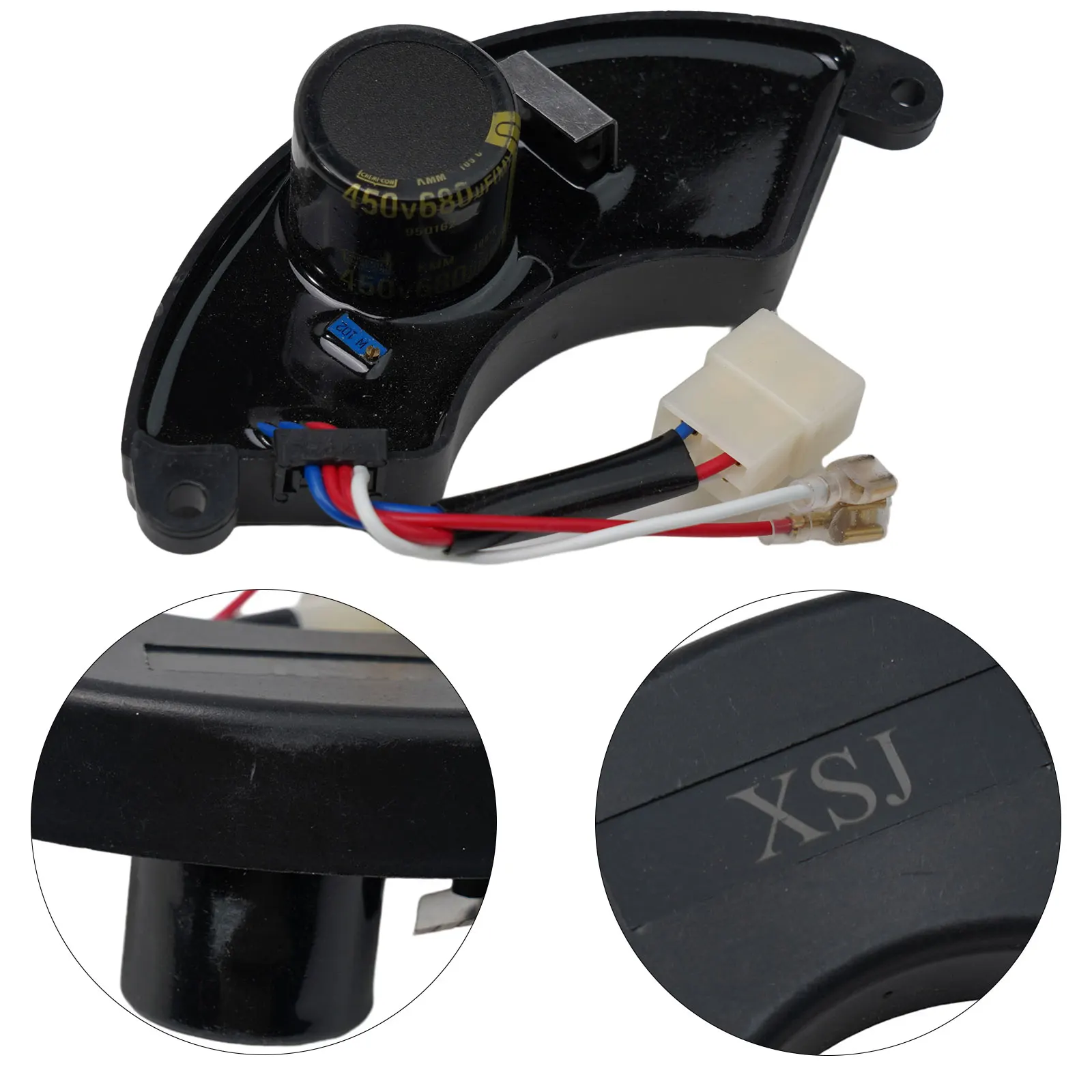 New Practical Regulator 7KW-8KW 250v 470uF 4-wire Connector + 2 Wires As Picture Shown Electric Start Half Moon High