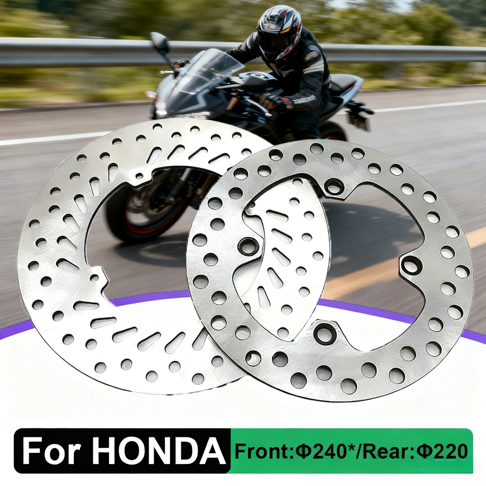 220 millimetri 240 millimetri Moto Anteriore Posteriore Disco Freno Rotore Per Honda XR250 XR400 XR440 XR600 XR650 XLR125 XL250 CRF 150 230 250 CR500