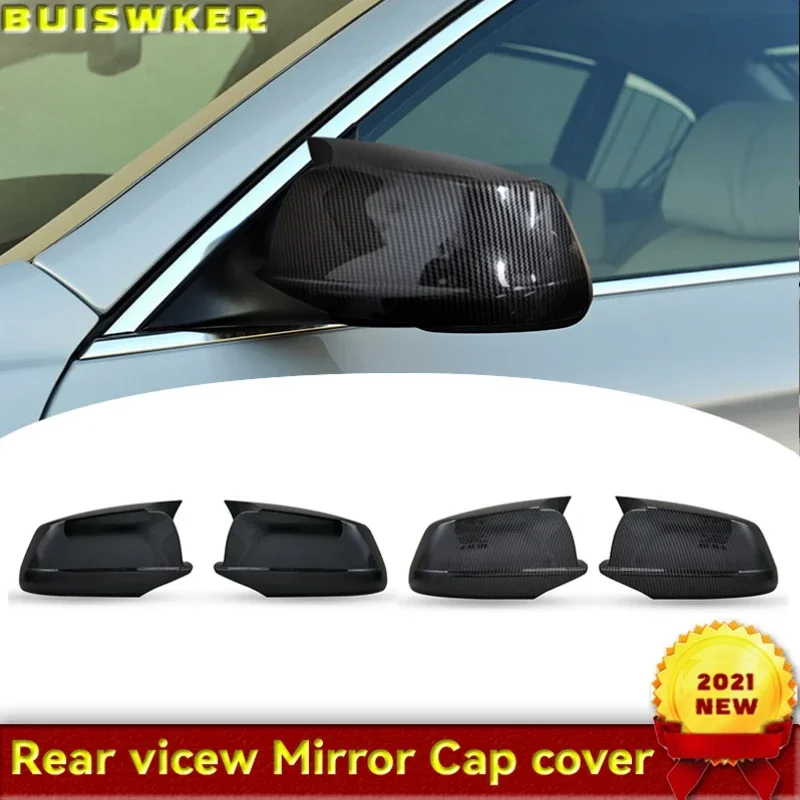 

for BMW 5 Series F10 F11 2010-2013 Car Rearview Mirror Cover Side Wing Protect Frame Covers Carbon Fiber Style Trim Shell