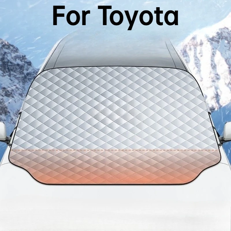 For Toyota Camry RAV4 Wildlander Levin Highlander Corolla Front Windshield Anti-Ice Frost Shield Waterproof Protective Cover