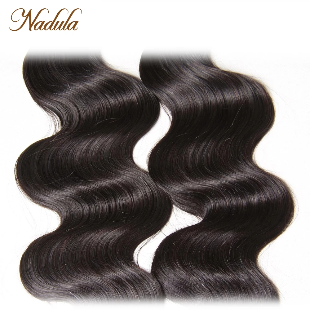 NADULA HAIR 3/4pcs/Lot Malaysian Body Wave Hair Bundles 100% Human Weaves Remy Hair Natural Color Can be Dyed Hair Extensions