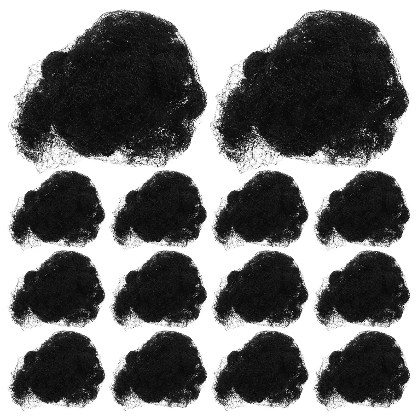 

100Pcs Invisible Hair Nets for Women Black Elastic Mesh Hair Net for Buns Updos Ballet Dance Professional Office Use Breathable