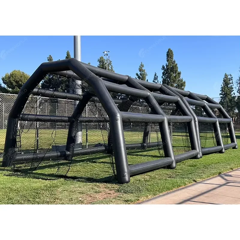 Air Tight Inflatable Batting Pitch Sport Tent Inflatable Batting Baseball Cage With Net