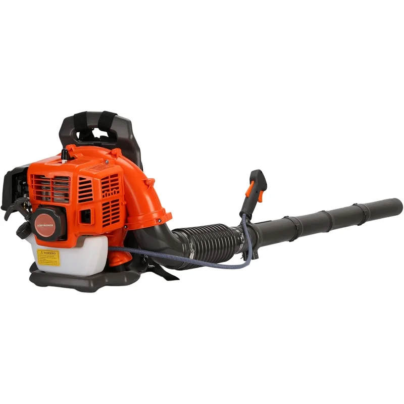 

Backpack Leaf Blower, 52CC 2-Stroke Gas Powered Leaf Blower, 550CFM, 1.25KW Air-Cooled Power Blower, Snow Blower