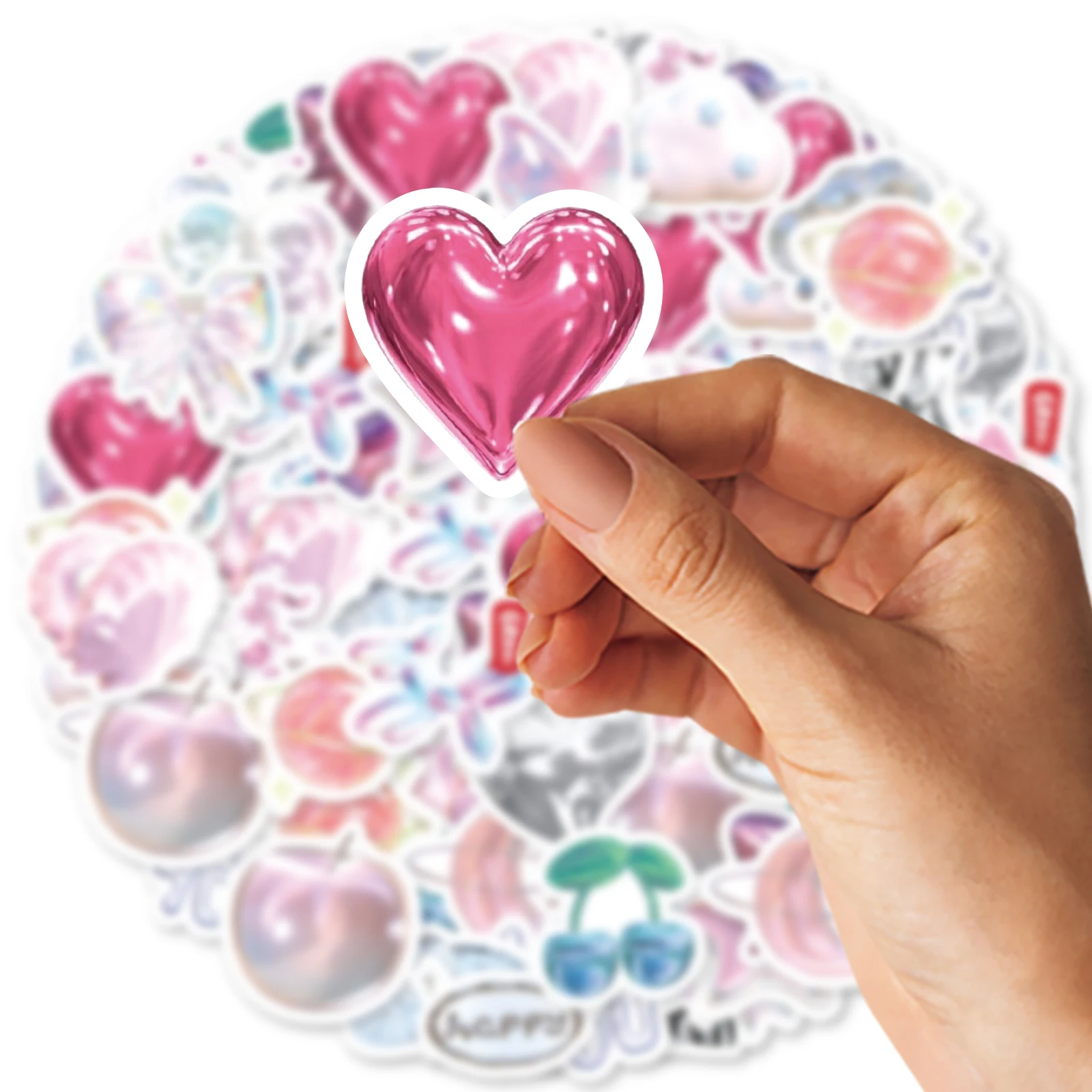 46pcs Love Balloon Cute Graffiti Stickers Decorated Notebook Water Cup Diary Suitcase Guitar Classic Toy Scrapbook DIY Decal image 5