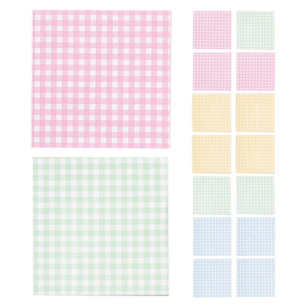 

16 Books Self Stick Notes Pads Cute Writing Tablets with Strong Adhesion Grid Layout for Organized Notes Office Supplies Women
