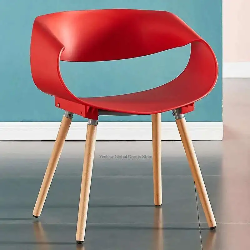 Скандинавский пластиковый обеденный стул INS, ресторанный стул со спинкой, дизайн стула для кафе, стул для переговоров, современная мебель