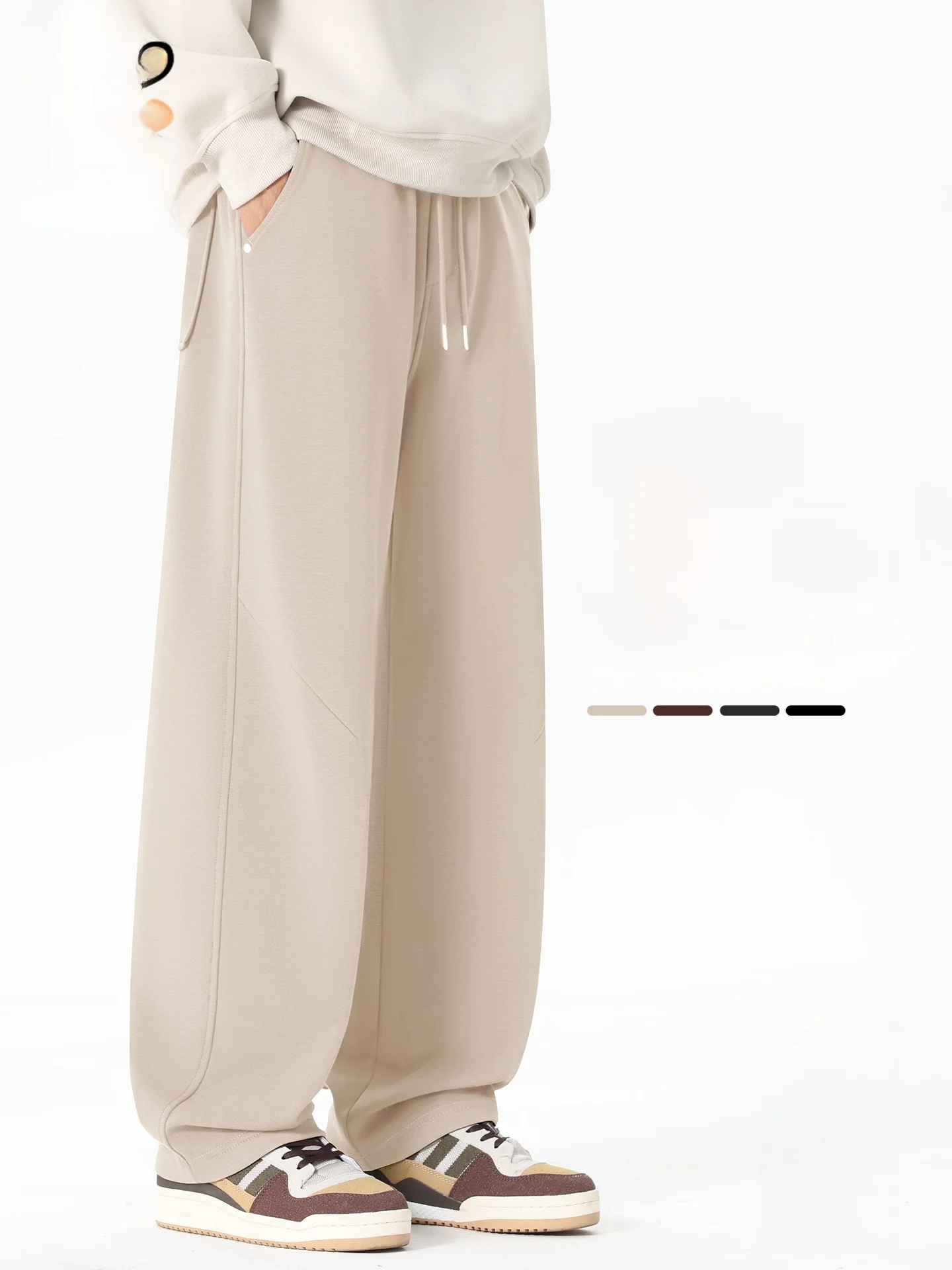 

American Sle Casual Knife-ape Pants Men's Heavyweight Autumn New Loose Fit Long Trousers Trendy D