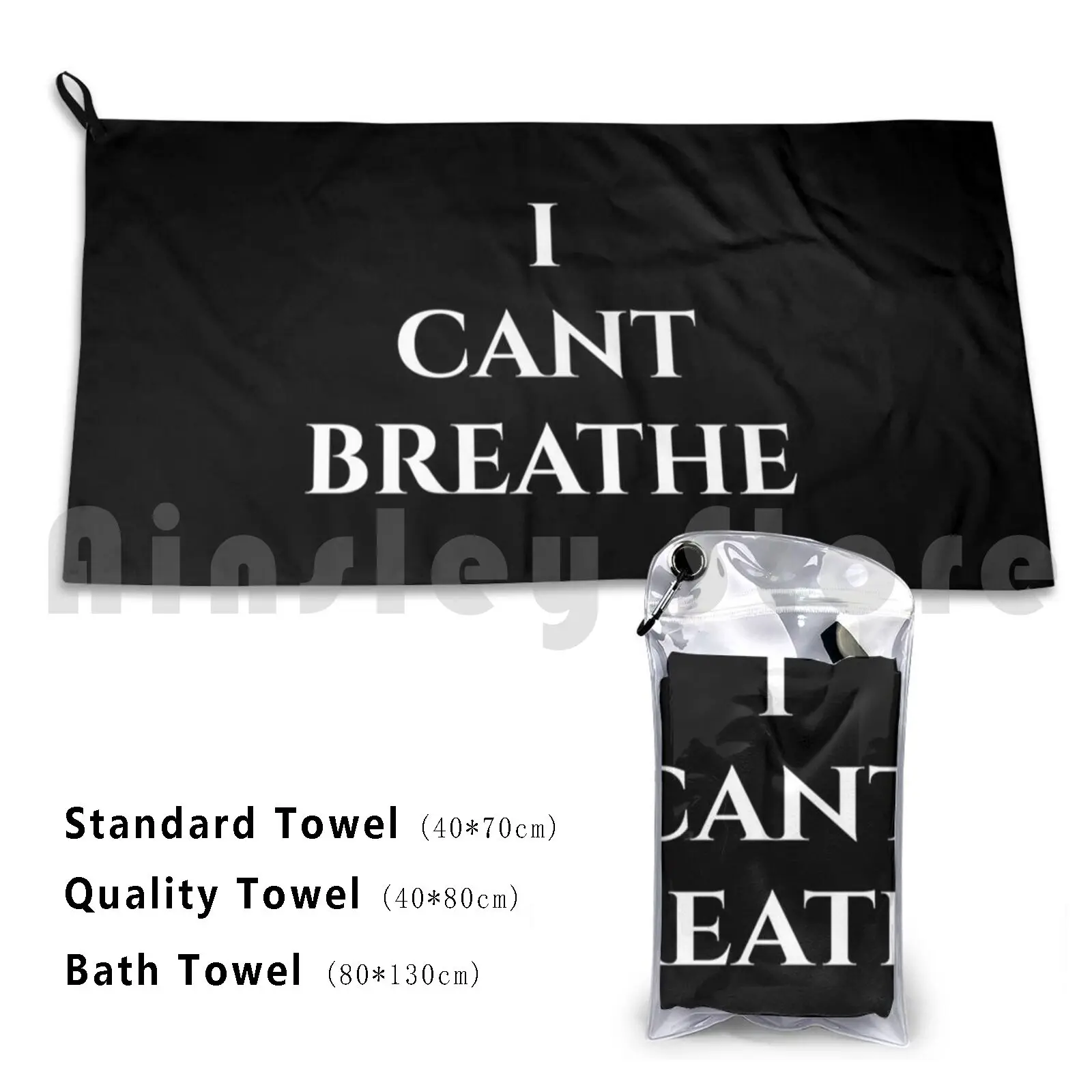 

I Can’t Breathe Custom Towel Bath Towel George Black Lives Matter Black Lives Matter I Cant Breathe
