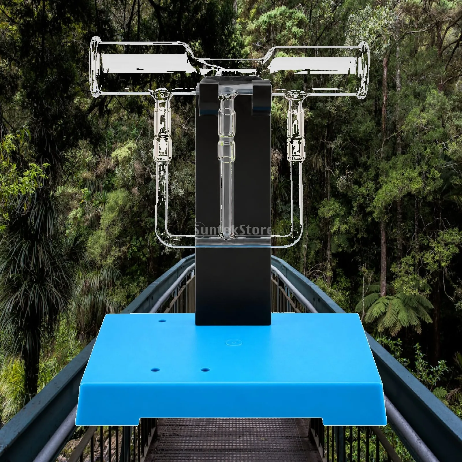 Fluid Mechanics Demonstration Kit for Students Manual on Visual Learning Tool with Black Metal Plate and Blue Base