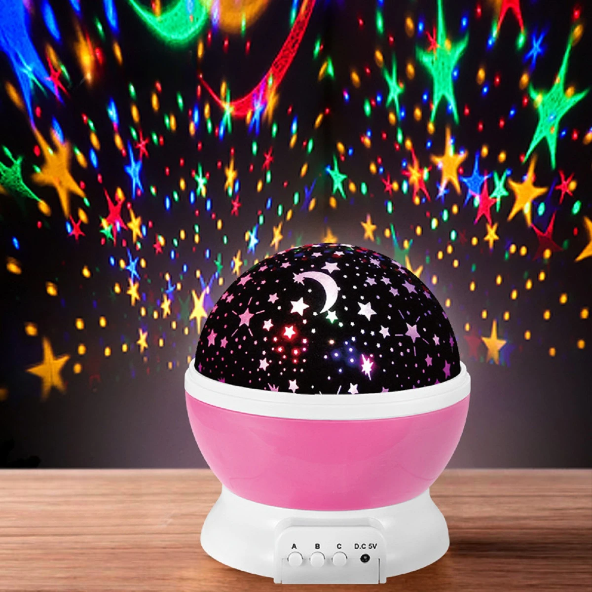 Starry Sky Night Light Projector LED Sleep Bedside Lamp Universe Galaxy Projektorin Lamppu for Wedding Baby Birthday Party Decor