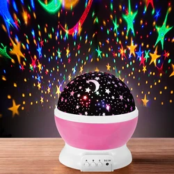 Starry Sky Night Light Projector LED Sleep Bedside Lamp Universe Galaxy Projektorin Lamppu for Wedding Baby Birthday Party Decor