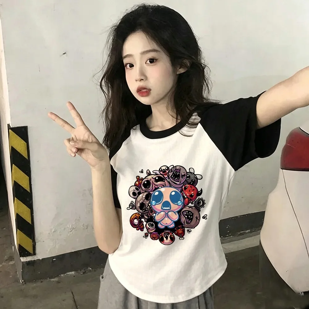 the Binding of Isaac t-shirt teen clearance sales baddie y2k harajuku aesthetic top tees gyaru manga emo scene  Retro