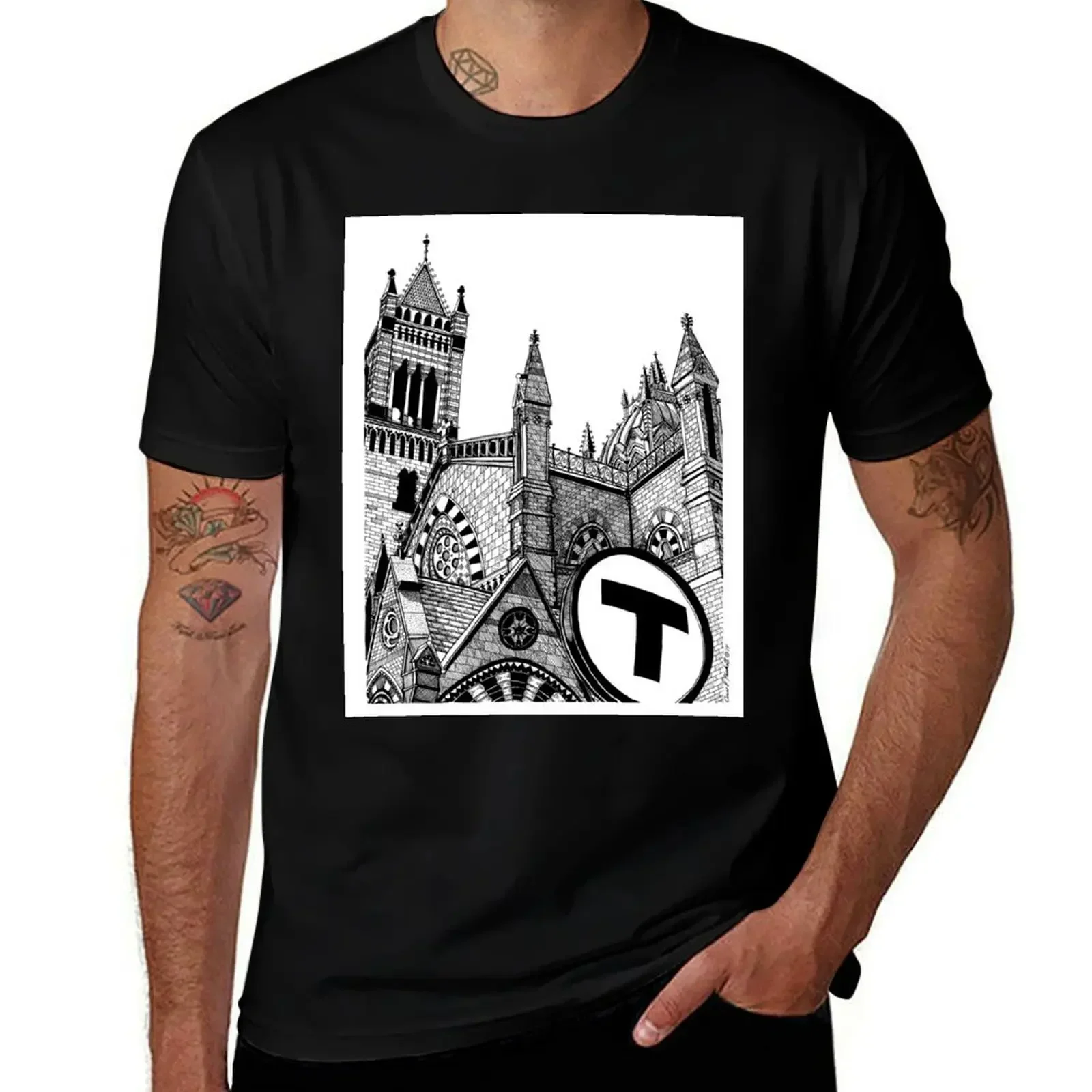 

Boston's Old South Church-Copley Square T-Shirt vintage graphic t shirt vintage mens shirts graphic tee