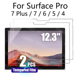 Tempered Glass Film for Surface Pro 7 Plus / Pro 7 / Pro 6 / Pro 5 / Pro 4 (12.3 inch) Screen Protector 9H Hardness 2.5D 12.3