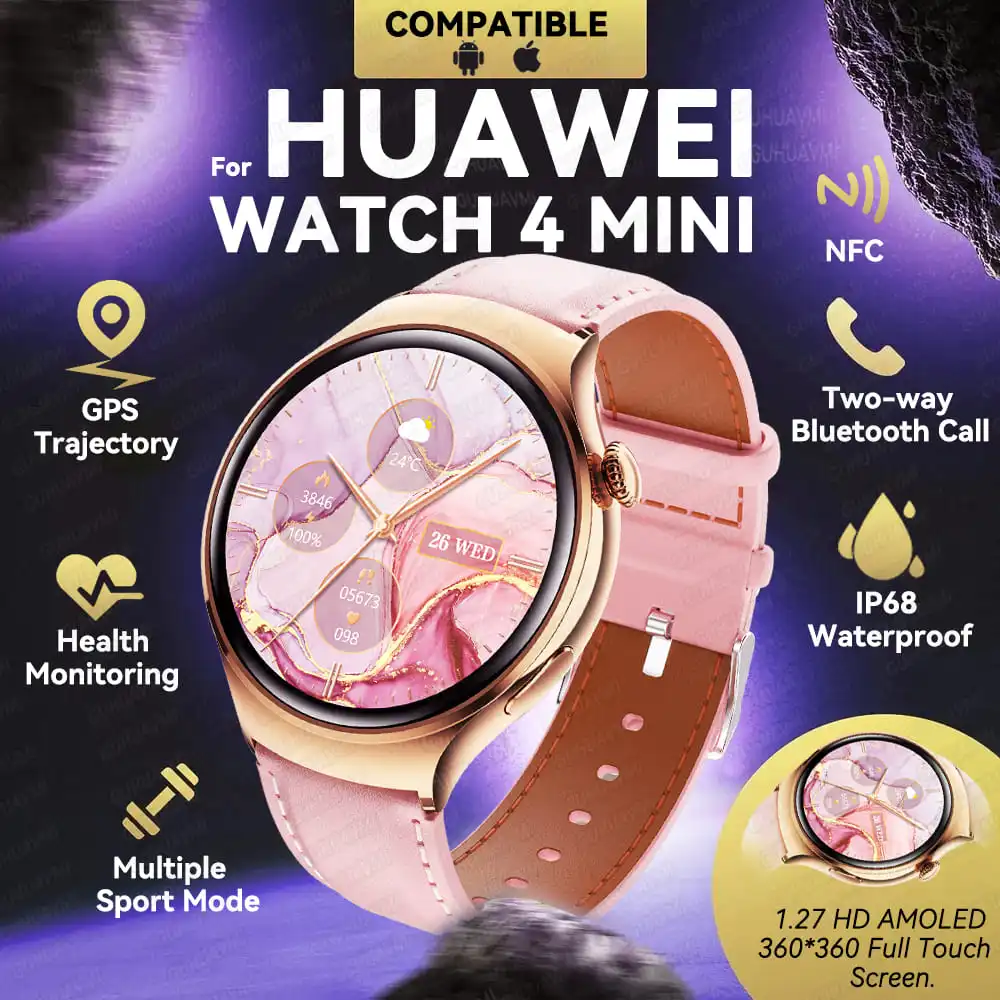 

2025 Новый оригинальный для HUAWEI WATCH 4 GPS Смарт-часы Женские Bluetooth-вызовы 1,27-дюймовый AMOLED-экран IP68 Водонепроницаемые браслеты NFC
