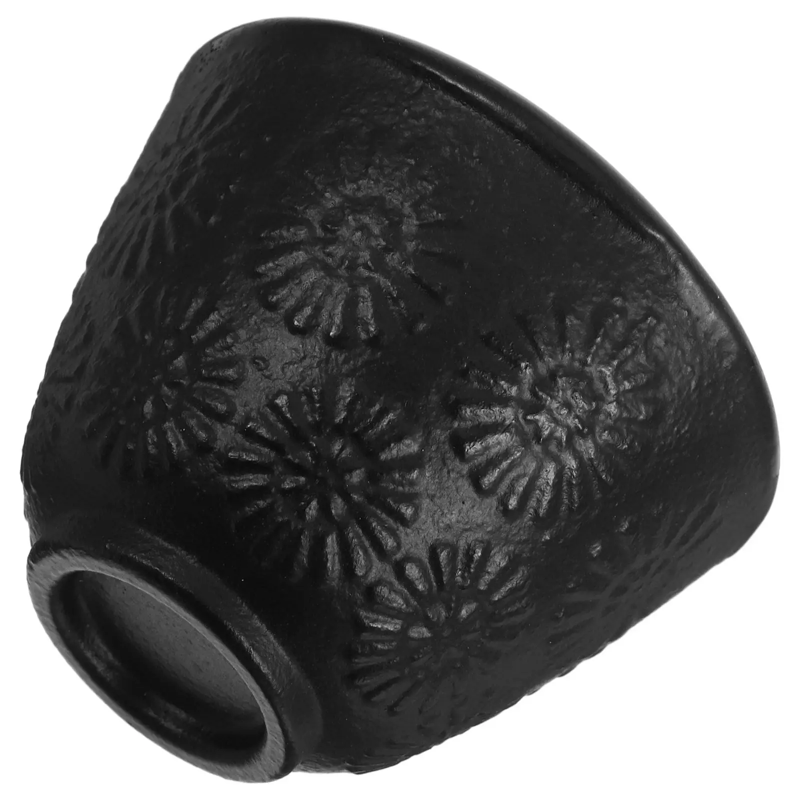 Cast Iron Tea Cup 80ml Vintage Black Sunflower Design Japanese Style Cup for Asian Tea Ceremony Set