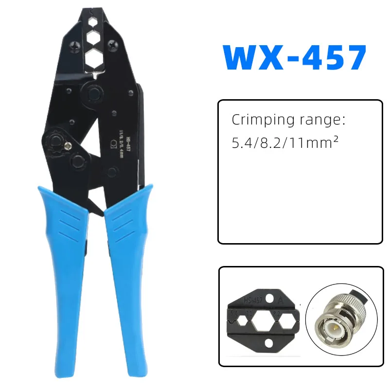 coaxial crimper for crimping RG58,RG59,BNC coax cable connectors RG8,RG213, RG55RG58 RG59 RG62 coaxial connector crimping pliers