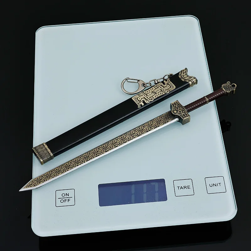 22cm/8.66in Nezha: The Demon Child's Rebellion Swords Anime Peripherals Cosplay Metal Weapon Boy Toys Desk Ornaments Props Gifts