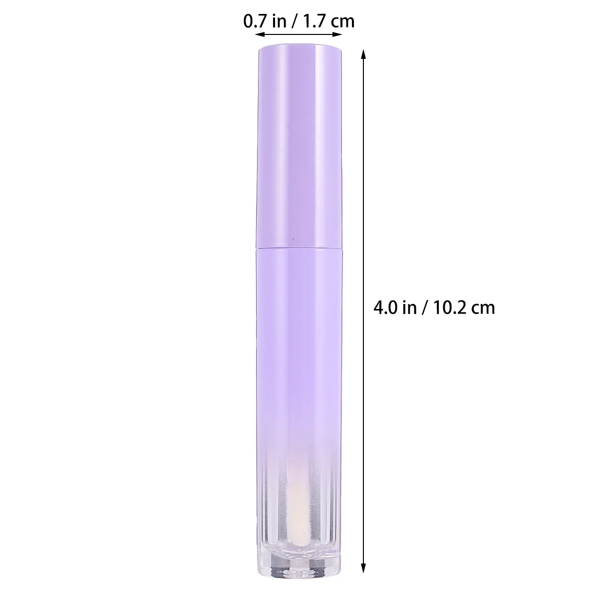 10 Pcs Gradient Purple Lip Gloss Tube Travel Fashion Empty Plastic Container Sub Bottle