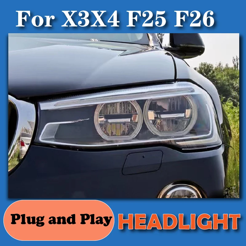 

Car Light for BMW X3 X46 LED Headlight Assembly F25 F26 Headlamp Daytime Running Lights Auto Part