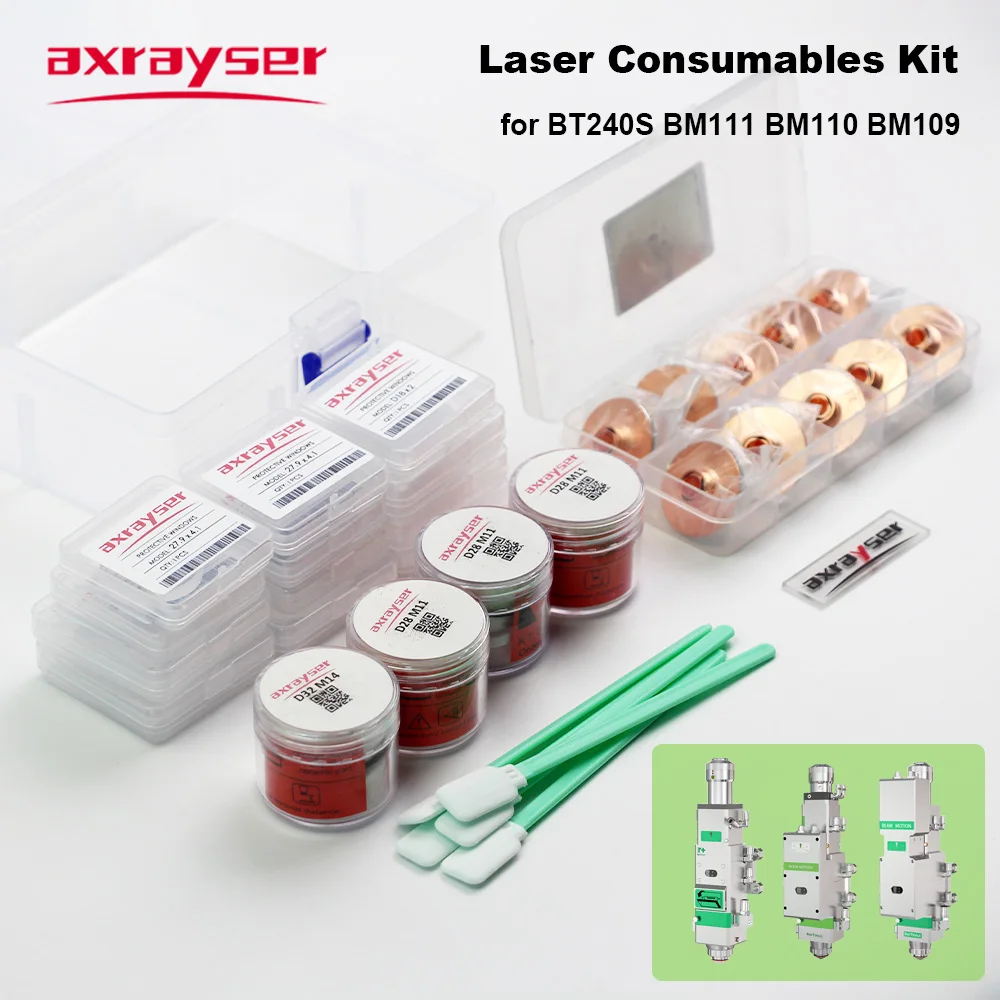 Axrayser Protective Lens 24.9x1.5 27.9x4.1 Laser Nozzle D32 M14 Ceramic for Raytools BT240S BM111 BM110 BM109 Laser Head Parts