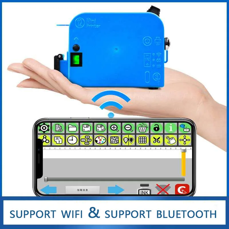 Printer Inkjet Portabel Mini untuk Nomor Batch, Tanggal Kedaluwarsa, dan Kode Produk
