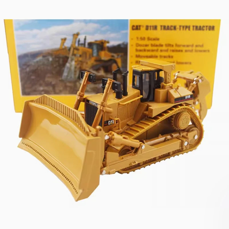 

DM 1:50 Scale CAT D11R Bulldozer Alloy Engineering Truck Forklift Model 85025C Collection Ornaments Vehicle Toy