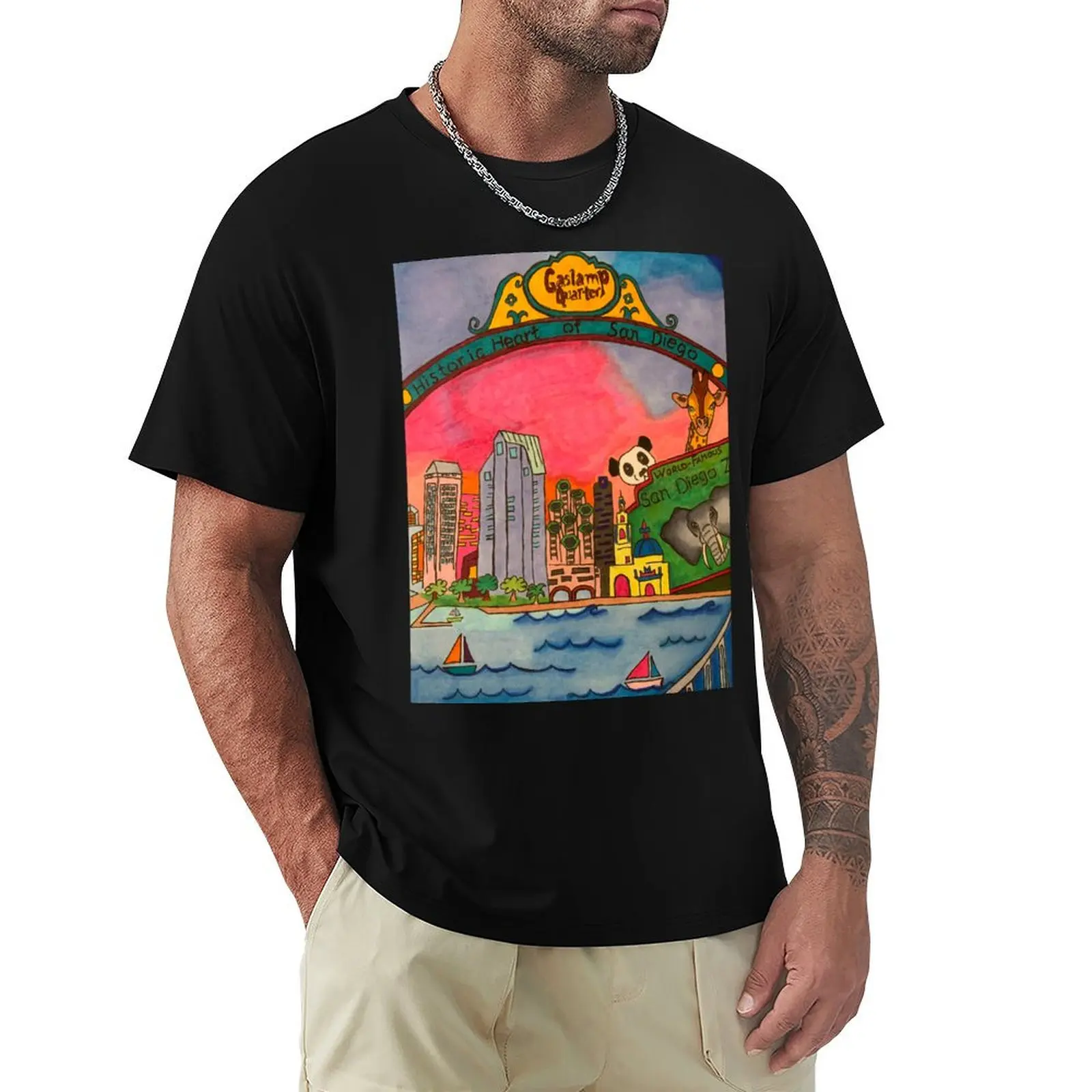 

America's Finest City T-Shirt anime summer clothes anime shirt designer t shirt men
