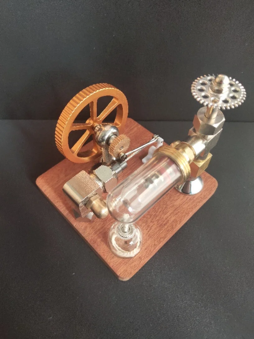 Modelo de motor Stirling de velocidad ajustable, juguete de motor de experimento científico con volante Vertical, juguete de potencia de vapor física, regalos para hombres