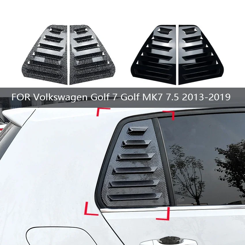 

Car Body Kit Rear For VW Golf MK7 7.5 2013-2019 Rear Side Window Louvers Air Vent Scoop Shades Sticker Car Interior Accessories