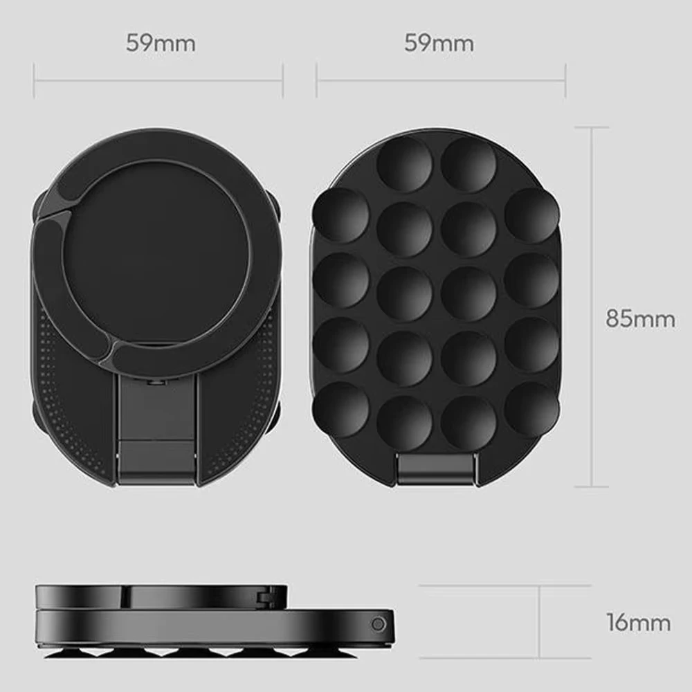 Suction Mount Magnetic Phone Holder Rotatable Wall Mountable Magnetic Stand Adjustable Portable Cell Phone Holder