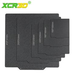 XCR 3D Printer Parts PEI Powder Coated Frosted Spring Steel Sheet Build Plate Base 220/235/310/410mm Heat bed Print For Ender 3