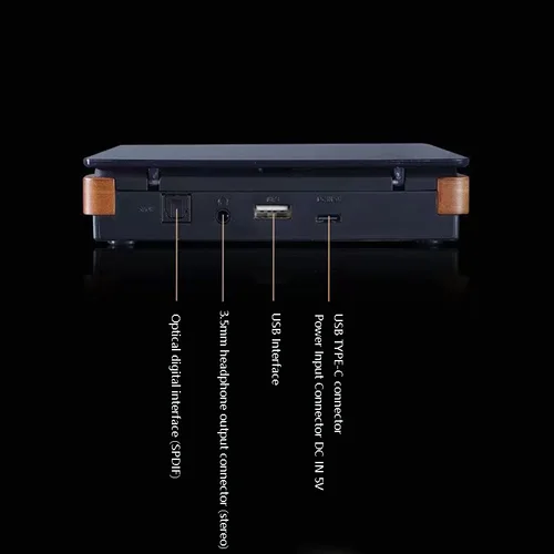 Imagen 2 del producto Reproductor de CD HIFI de madera Bluetooth 5,1 salida óptica Digital USB reproducción sin pérdidas reproductor de música de CD de madera Control remoto infrarrojo