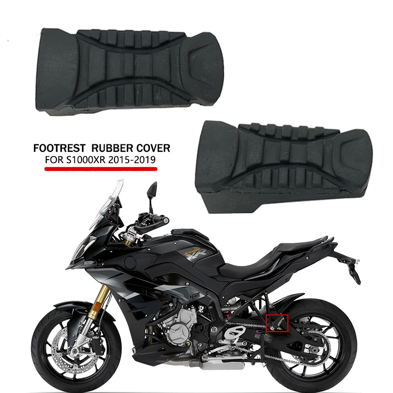 

For BMW S1000XR S1000 XR S 1000XR S 1000 XR 2015-2019 2017 2018 Rear Footpeg Plate Footrest Rubber Cover Motorcycle Accessories