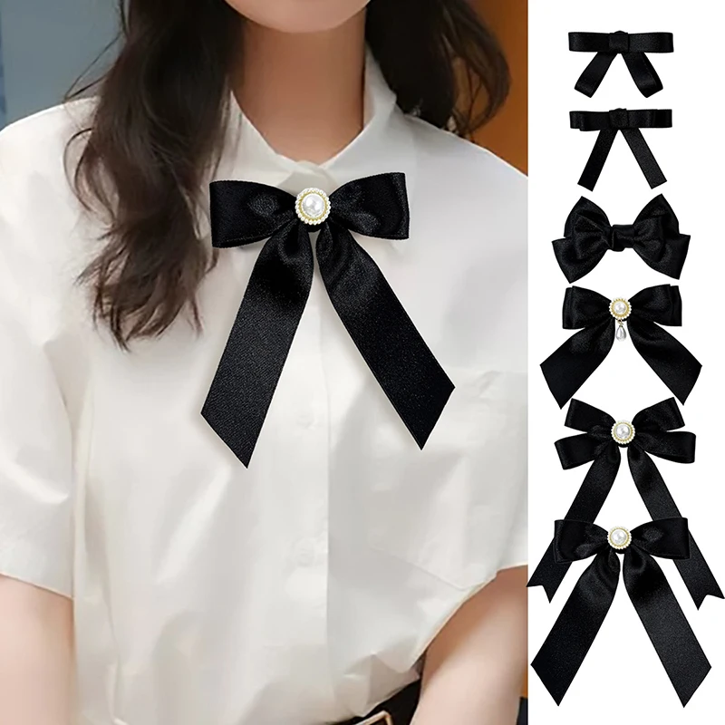 蝶ネクタイ 模造パール装飾ベルベット蝶ネクタイ カジュアルシャツ装飾蝶ネクタイ 女性用