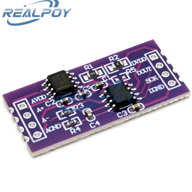 CS1237 24-bit ADC Module Onboard TL431 External Reference Chip Single-Channel Weighing Sensing 24bit For Arduino