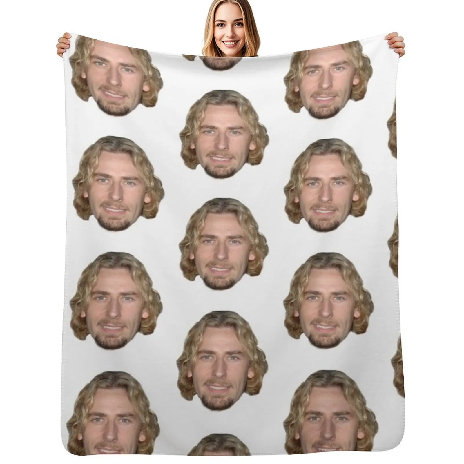 

Chad Kroeger Throw Blanket Stylish Decor Blanket Gift for Friends Roommate