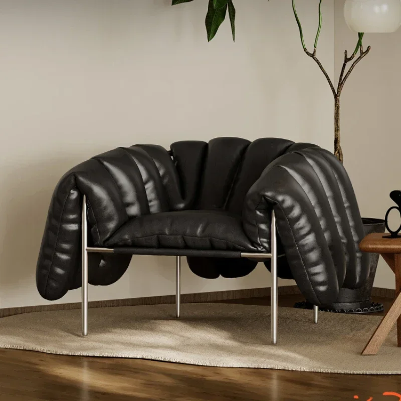 

Y Sofa chair down single leisure chair designer new wabi sabi puff chair